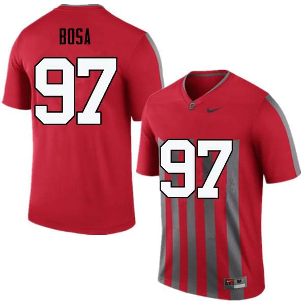 Men's Nike Ohio State Buckeyes Nick Bosa #97 Throwback College Football Jersey Trade WZR47Q4Y