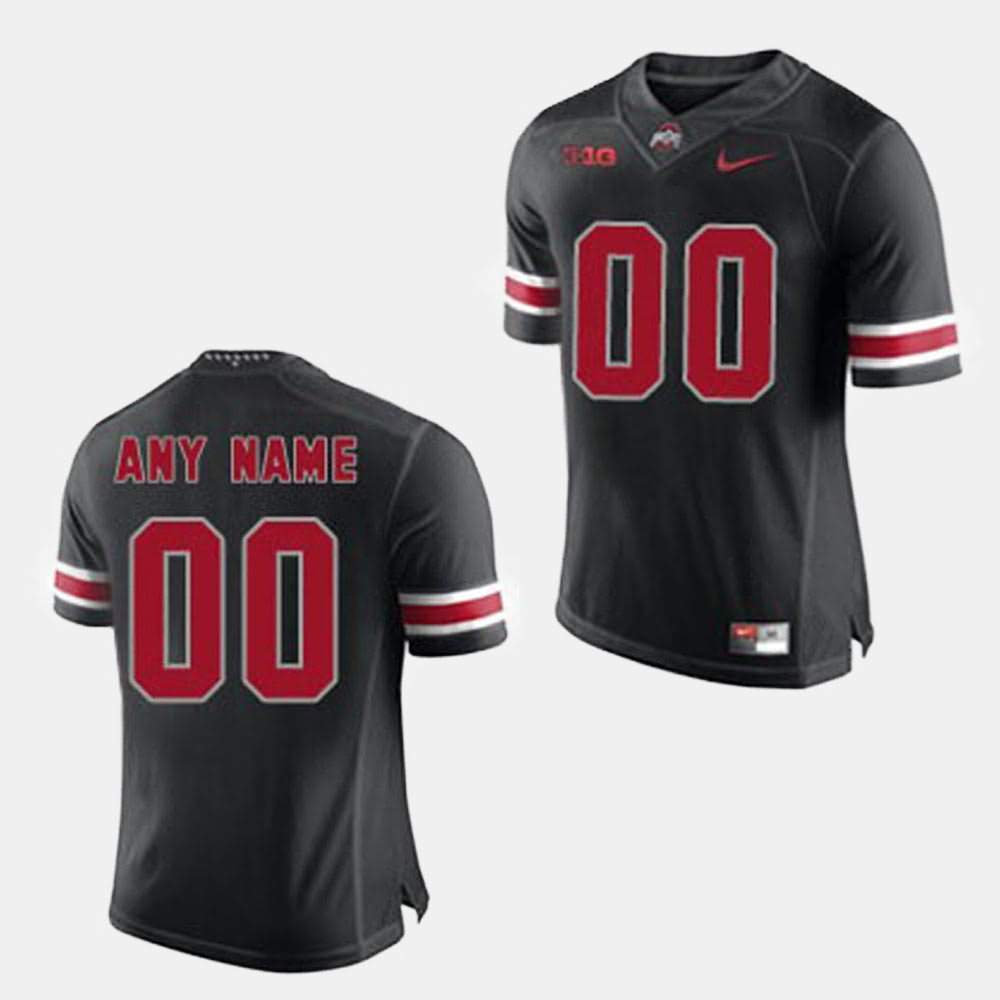Men's Nike Ohio State Buckeyes Customized #00 Black College Football Jersey Online EZP82Q4J
