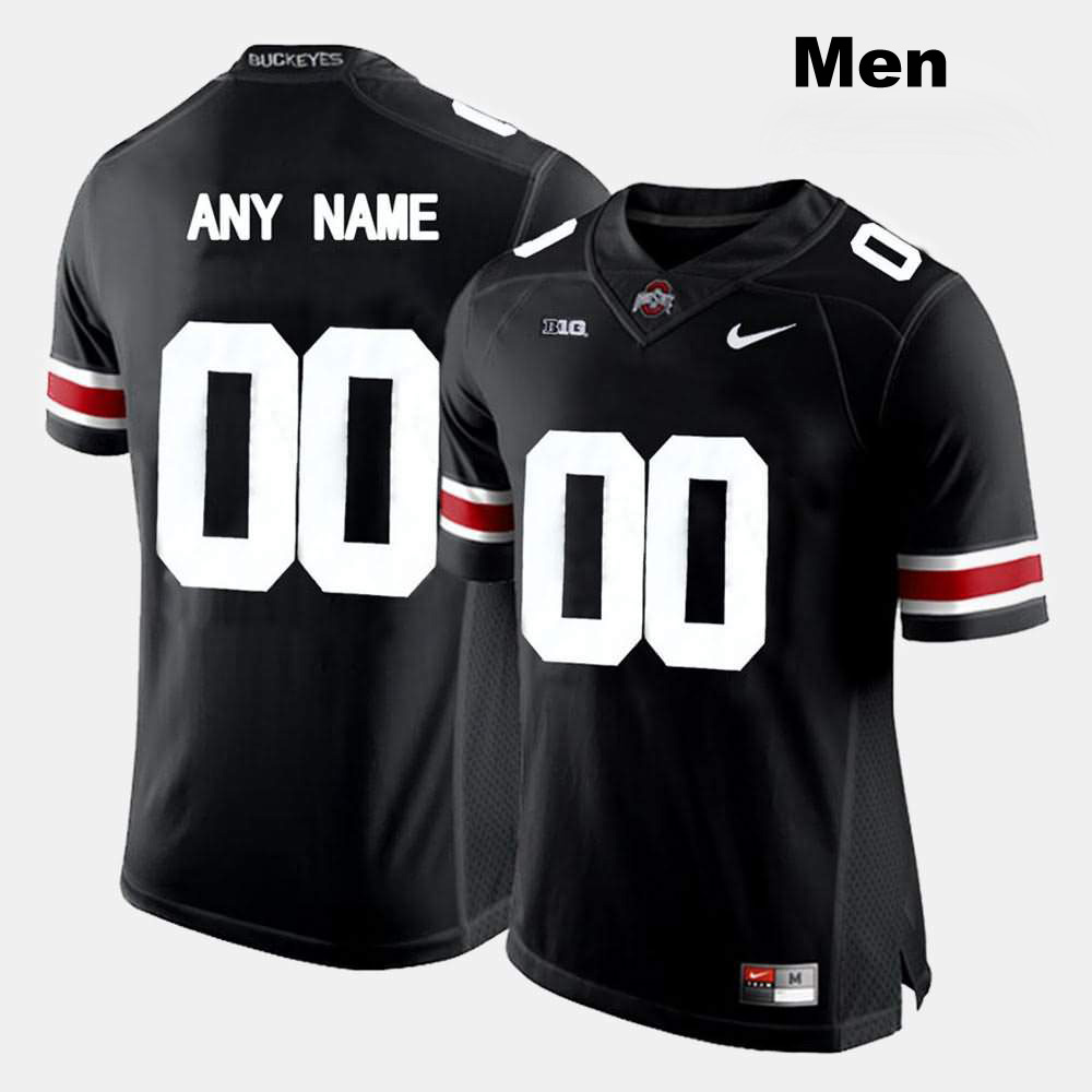 Men's Nike Ohio State Buckeyes Customized #00 Black College Limited Football Jersey Top Deals ZVX58Q2E
