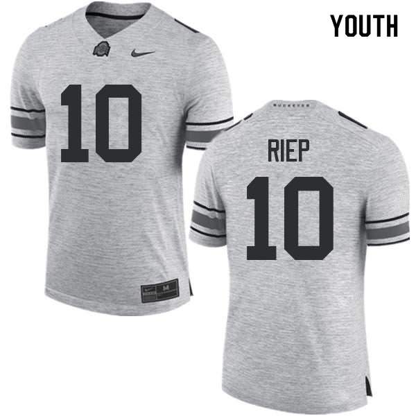 Youth Nike Ohio State Buckeyes Amir Riep #10 Gray College Football Jersey Copuon KIV46Q3Q