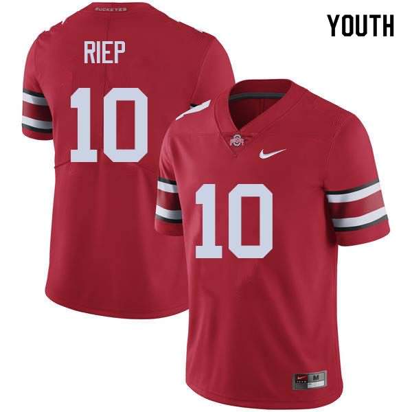 Youth Nike Ohio State Buckeyes Amir Riep #10 Red College Football Jersey New Arrival YKG21Q1J