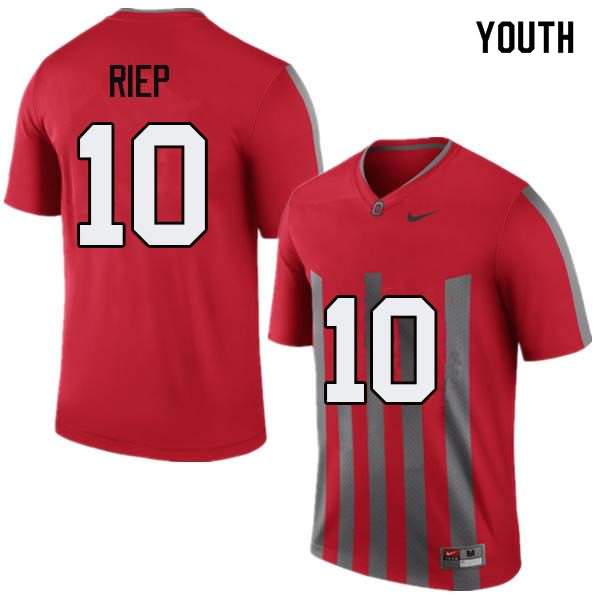 Youth Nike Ohio State Buckeyes Amir Riep #10 Throwback College Football Jersey New Release NXH32Q0M