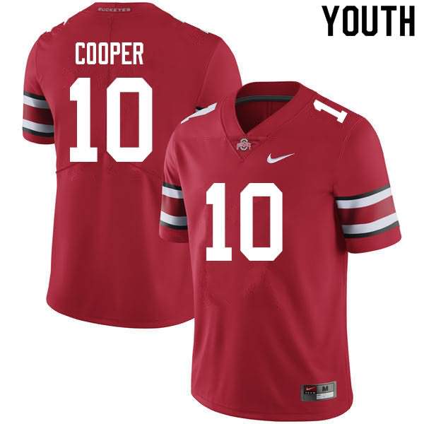 Youth Nike Ohio State Buckeyes Mookie Cooper #10 Scarlet College Football Jersey Fashion NWD61Q7O