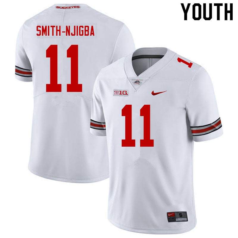 Youth Nike Ohio State Buckeyes Jaxon Smith-Njigba #11 White College Football Jersey February EXH03Q1K