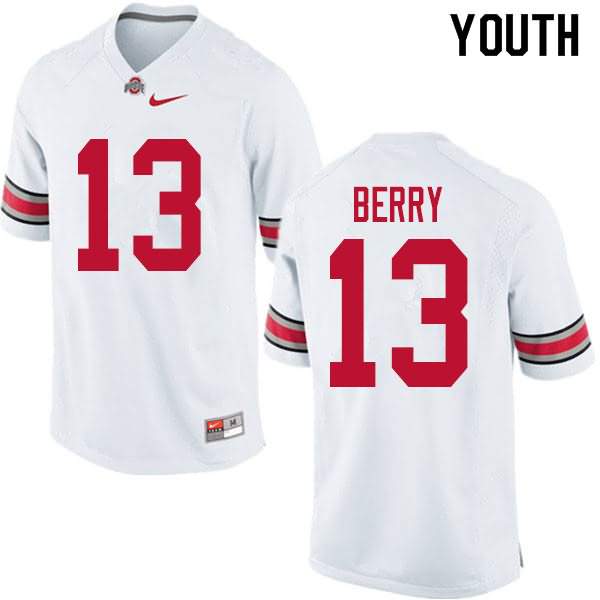 Youth Nike Ohio State Buckeyes Rashod Berry #13 White College Football Jersey Athletic AFW53Q1N