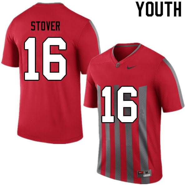 Youth Nike Ohio State Buckeyes Cade Stover #16 Retro College Football Jersey June NMJ00Q3D