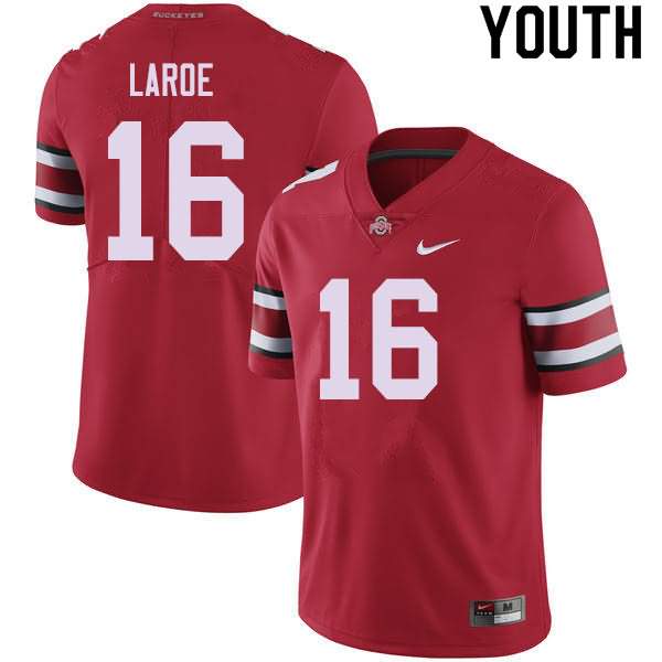 Youth Nike Ohio State Buckeyes Jagger LaRoe #16 Red College Football Jersey Style NWE60Q5U