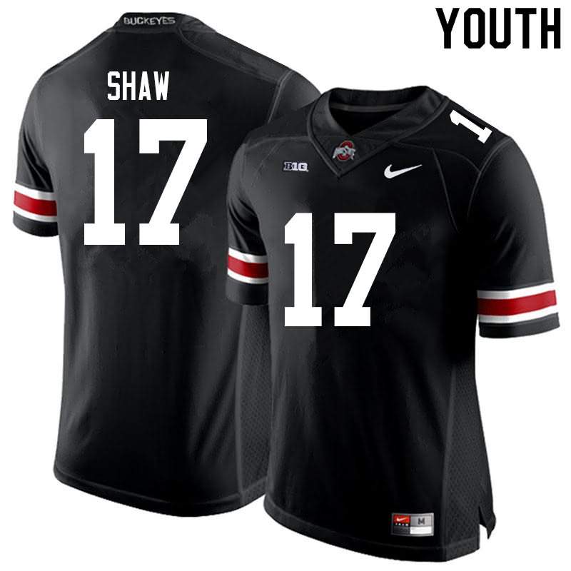 Youth Nike Ohio State Buckeyes Bryson Shaw #17 Black College Football Jersey January UWH11Q4R
