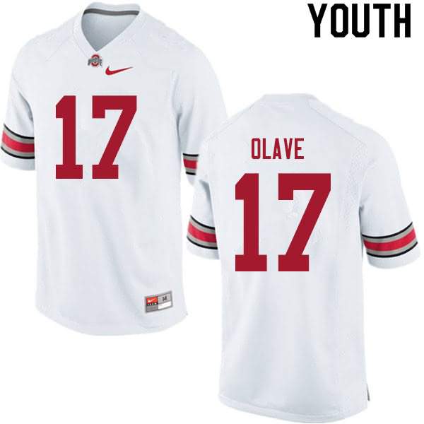Youth Nike Ohio State Buckeyes Chris Olave #17 White College Football Jersey Hot Sale MYH40Q4K