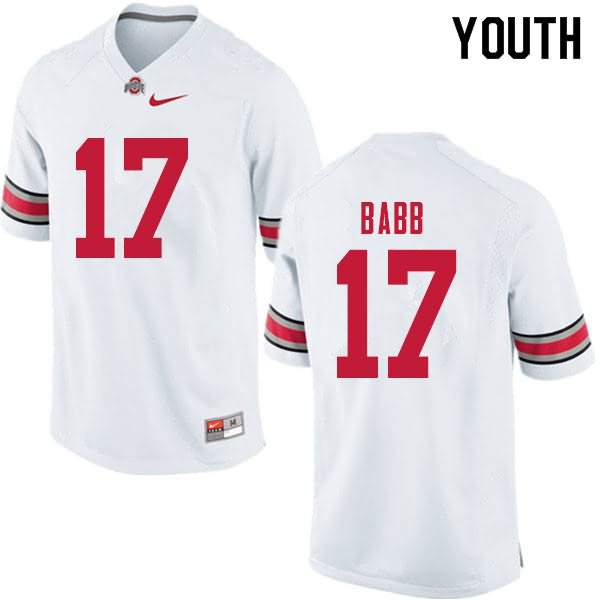 Youth Nike Ohio State Buckeyes Kamryn Babb #17 White College Football Jersey Anti-slip BUQ31Q6W