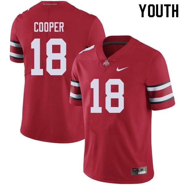 Youth Nike Ohio State Buckeyes Jonathon Cooper #18 Red College Football Jersey Hot MIG46Q1K