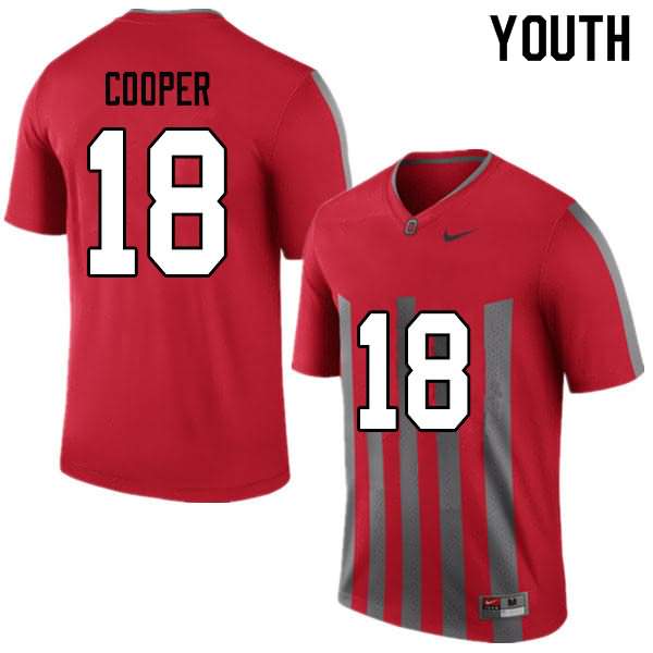 Youth Nike Ohio State Buckeyes Jonathon Cooper #18 Throwback College Football Jersey For Fans JPY22Q2Y