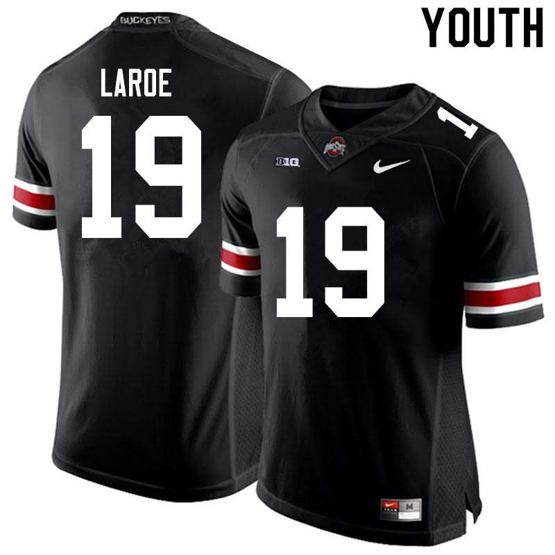 Youth Nike Ohio State Buckeyes Jagger LaRoe #19 Black College Football Jersey February CKK66Q0Q