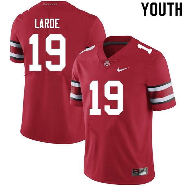 Youth Nike Ohio State Buckeyes Jagger LaRoe #19 Scarlet College Football Jersey OG ELH70Q4T
