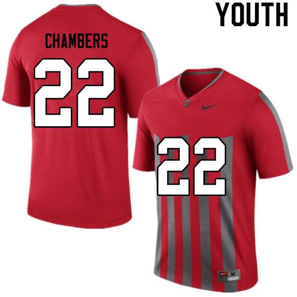 Youth Nike Ohio State Buckeyes Steele Chambers #22 Retro College Football Jersey February ZRI27Q5W
