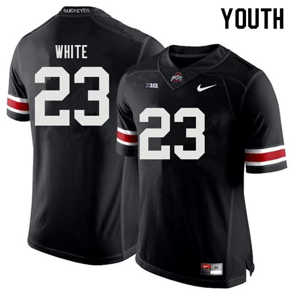 Youth Nike Ohio State Buckeyes De'Shawn White #23 Black College Football Jersey In Stock OVY32Q3R