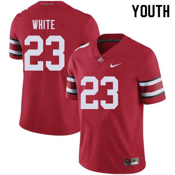 Youth Nike Ohio State Buckeyes De'Shawn White #23 Red College Football Jersey Cheap XAS02Q6I