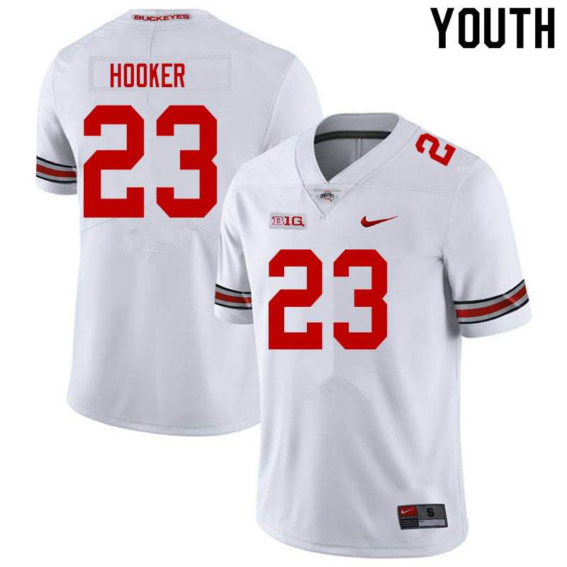 Youth Nike Ohio State Buckeyes Marcus Hooker #23 White College Football Jersey January IBE75Q7G