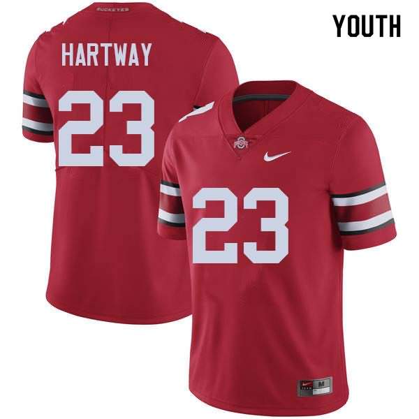 Youth Nike Ohio State Buckeyes Michael Hartway #23 Red College Football Jersey Outlet AWM11Q0F