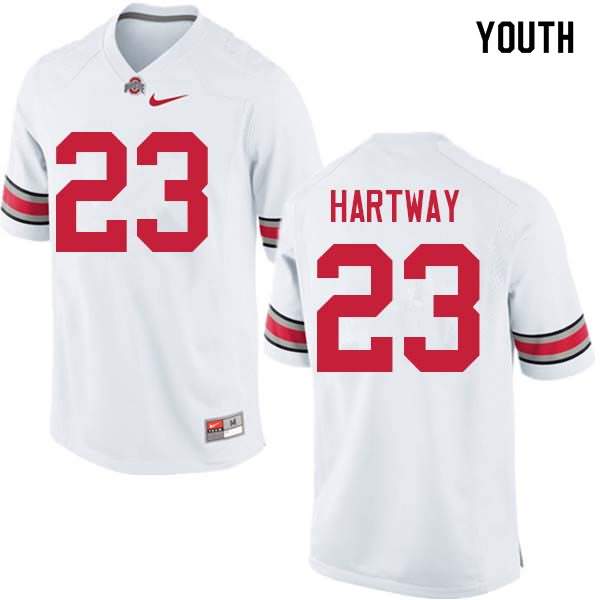 Youth Nike Ohio State Buckeyes Michael Hartway #23 White College Football Jersey Discount KOE36Q3N