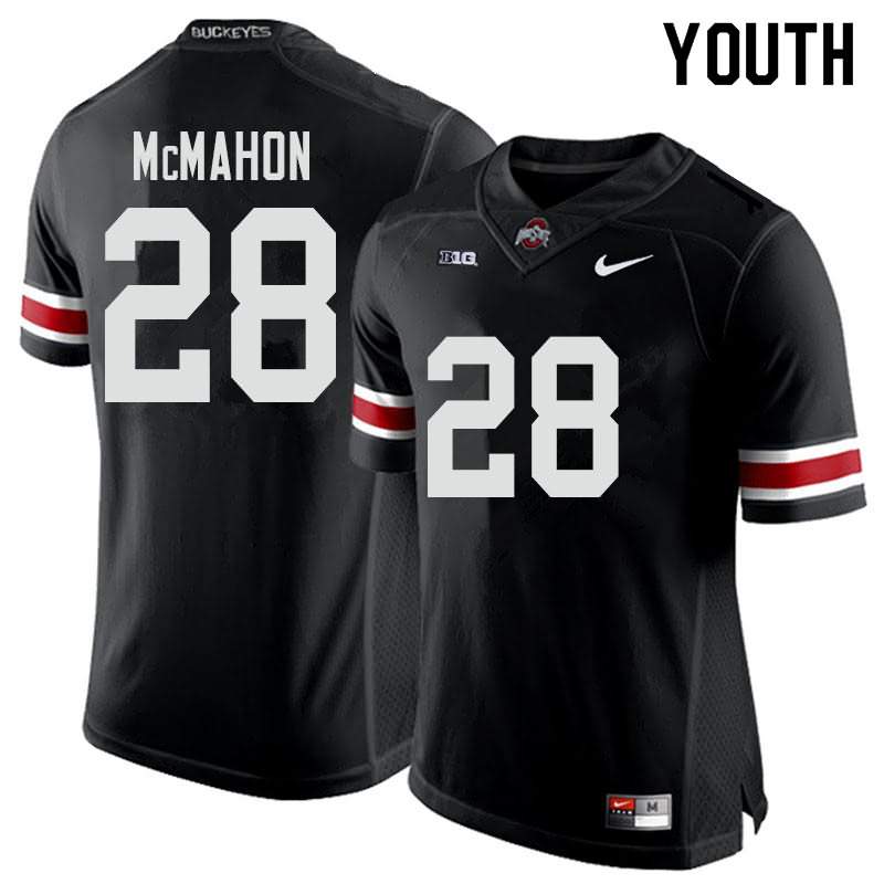 Youth Nike Ohio State Buckeyes Amari McMahon #28 Black College Football Jersey Restock JXP42Q3R