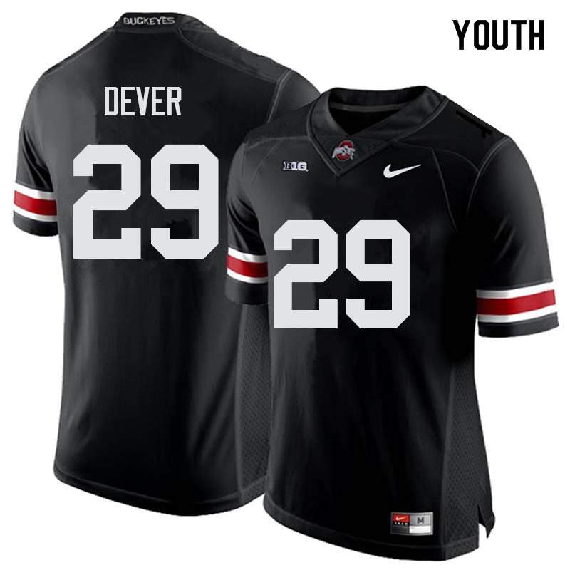 Youth Nike Ohio State Buckeyes Kevin Dever #29 Black College Football Jersey December ARD55Q7U