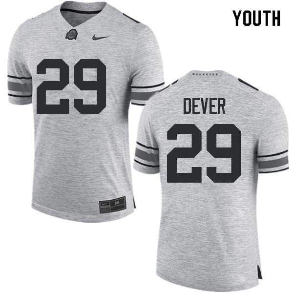Youth Nike Ohio State Buckeyes Kevin Dever #29 Gray College Football Jersey New Arrival UJD24Q7Z