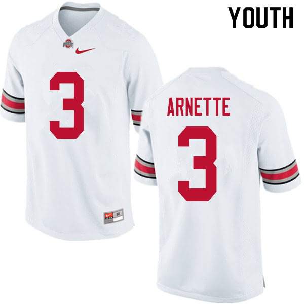 Youth Nike Ohio State Buckeyes Damon Arnette #3 White College Football Jersey Black Friday XHK61Q7N