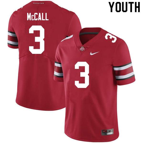Youth Nike Ohio State Buckeyes Demario McCall #3 Scarlet College Football Jersey February SXY87Q8K