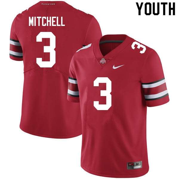 Youth Nike Ohio State Buckeyes Teradja Mitchell #3 Scarlet College Football Jersey Hot NXU68Q1T