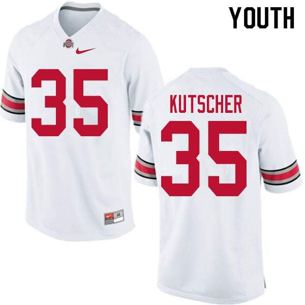 Youth Nike Ohio State Buckeyes Austin Kutscher #35 White College Football Jersey Check Out BGL57Q8H