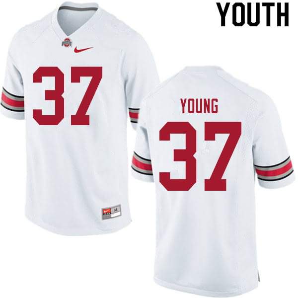 Youth Nike Ohio State Buckeyes Craig Young #37 White College Football Jersey New Year PCR28Q8J
