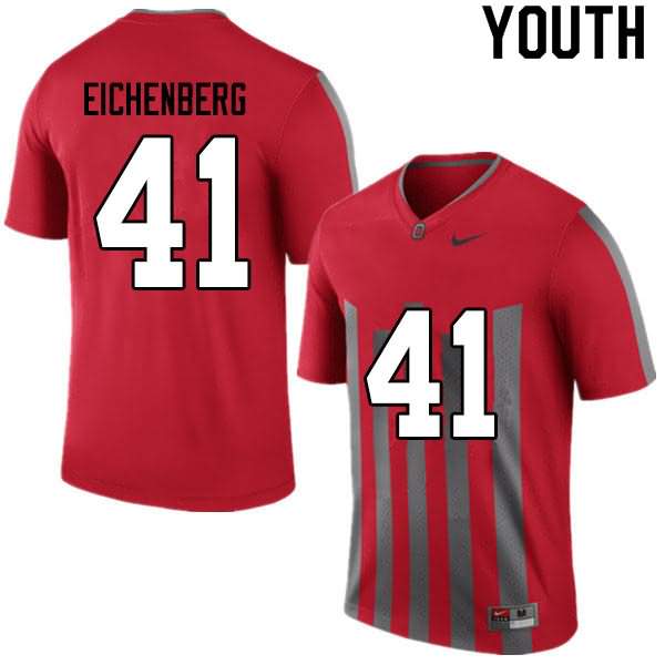 Youth Nike Ohio State Buckeyes Tommy Eichenberg #41 Retro College Football Jersey Lightweight GII01Q2V