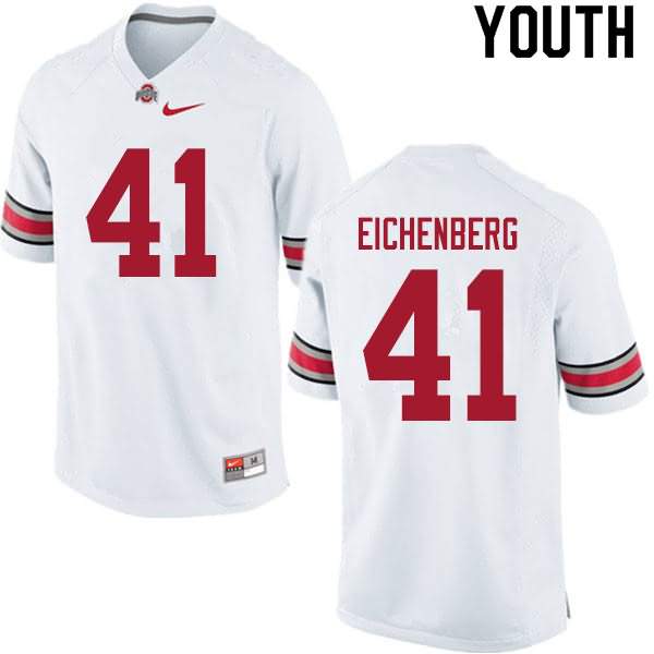Youth Nike Ohio State Buckeyes Tommy Eichenberg #41 White College Football Jersey March LVX76Q2S