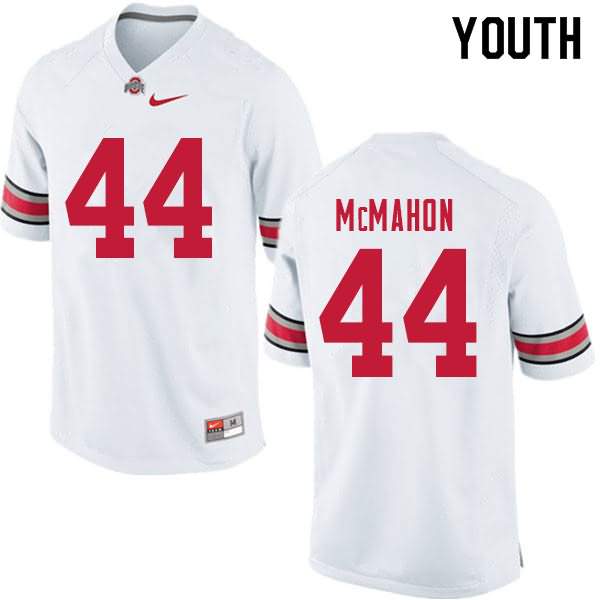 Youth Nike Ohio State Buckeyes Amari McMahon #44 White College Football Jersey August FBR48Q1Z