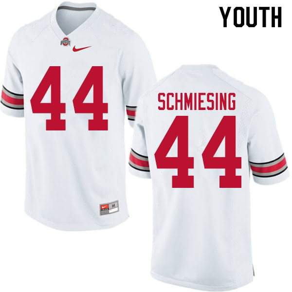 Youth Nike Ohio State Buckeyes Ben Schmiesing #44 White College Football Jersey Latest LQK62Q3R