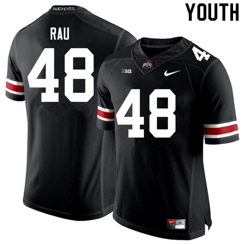 Youth Nike Ohio State Buckeyes Corey Rau #48 Black College Football Jersey March PNQ38Q3F