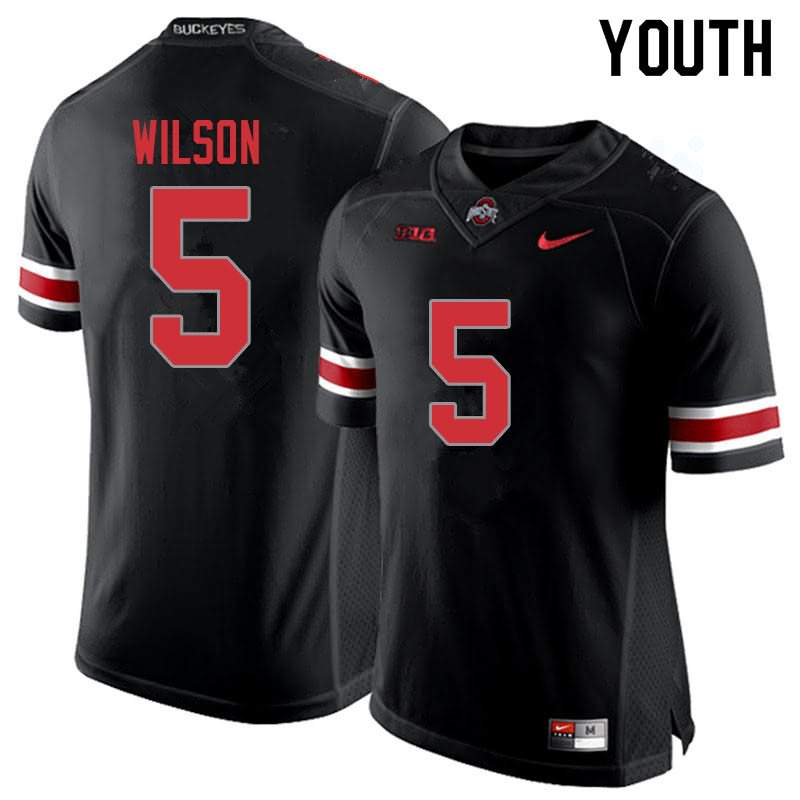 Youth Nike Ohio State Buckeyes Garrett Wilson #5 Blackout College Football Jersey Best SIT12Q5C
