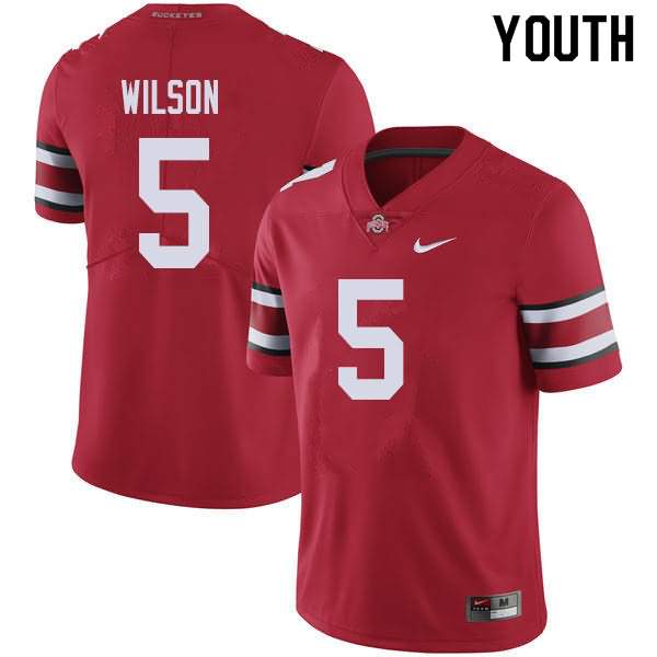 Youth Nike Ohio State Buckeyes Garrett Wilson #5 Red College Football Jersey High Quality CCJ42Q1E