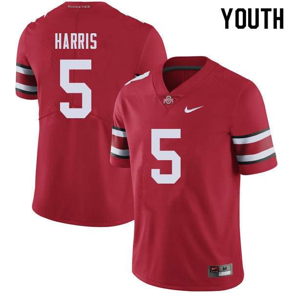 Youth Nike Ohio State Buckeyes Jaylen Harris #5 Red College Football Jersey April FXC20Q7Q