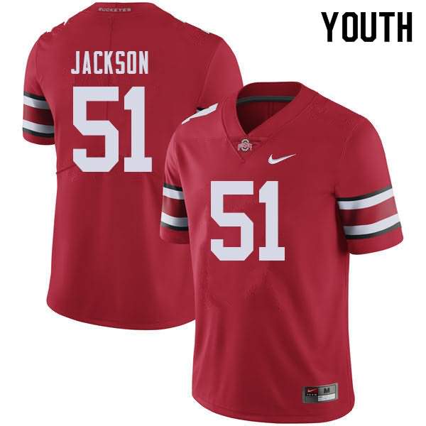 Youth Nike Ohio State Buckeyes Antwuan Jackson #51 Red College Football Jersey Hot SPS84Q6Y
