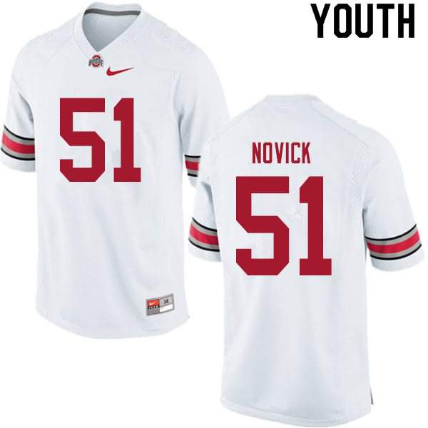 Youth Nike Ohio State Buckeyes Brett Novick #51 White College Football Jersey Top Deals NDY02Q6R