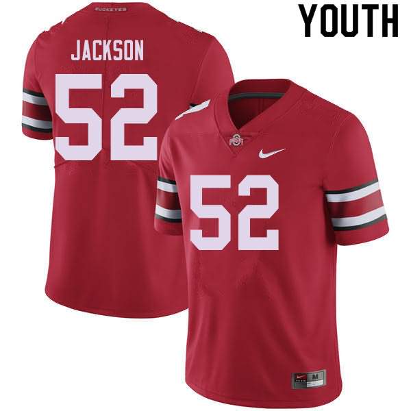 Youth Nike Ohio State Buckeyes Antwuan Jackson #52 Red College Football Jersey Spring AWH63Q2O
