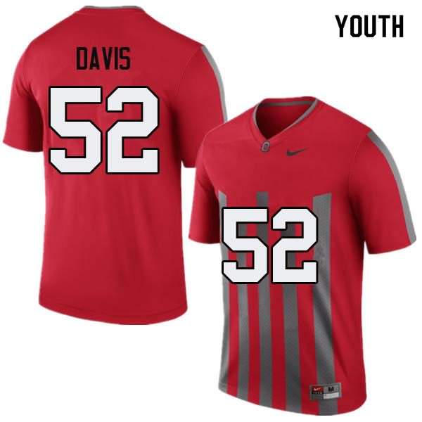 Youth Nike Ohio State Buckeyes Wyatt Davis #52 Throwback College Football Jersey New Release IAG24Q7W