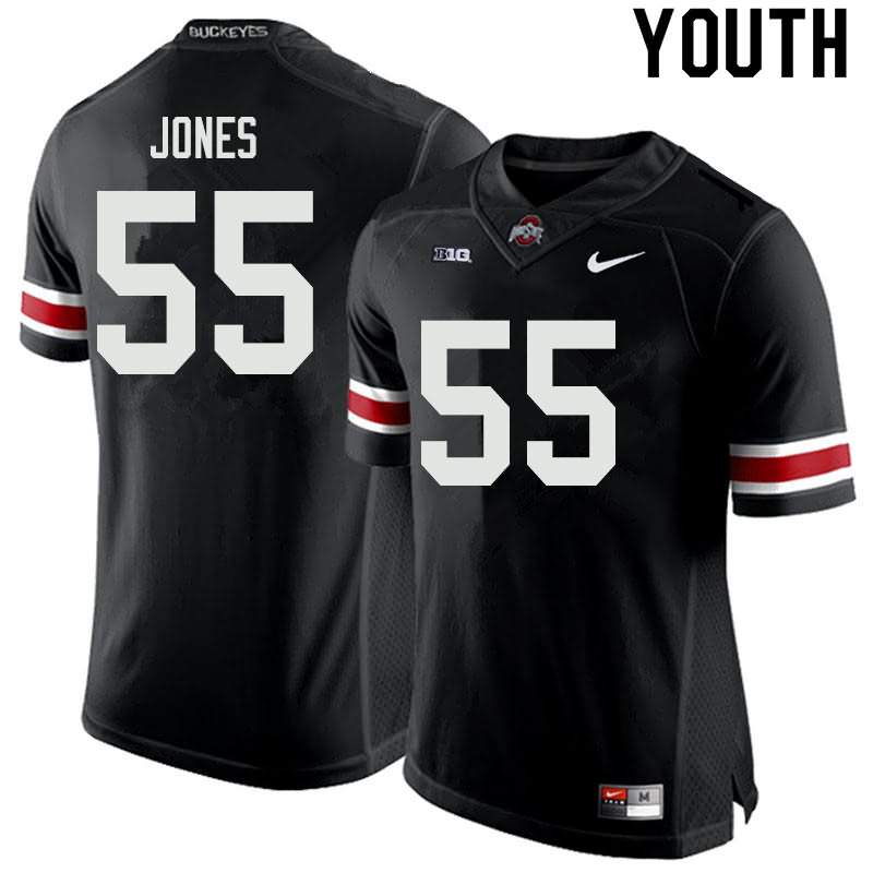 Youth Nike Ohio State Buckeyes Matthew Jones #55 Black College Football Jersey Copuon QVH24Q6H