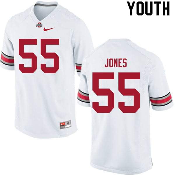 Youth Nike Ohio State Buckeyes Matthew Jones #55 White College Football Jersey Best CUL35Q7Z