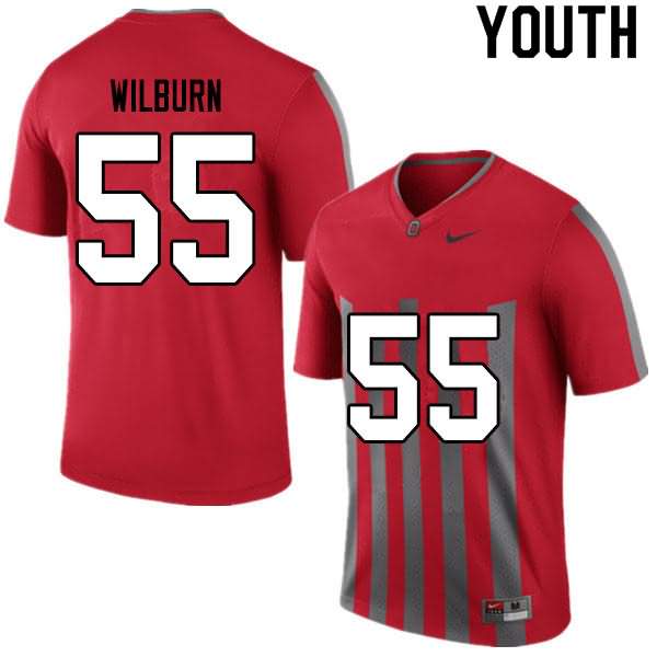 Youth Nike Ohio State Buckeyes Trayvon Wilburn #55 Retro College Football Jersey Colors UJO33Q2D