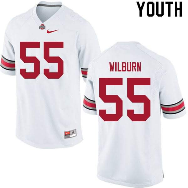 Youth Nike Ohio State Buckeyes Trayvon Wilburn #55 White College Football Jersey Top Quality CPU60Q7N