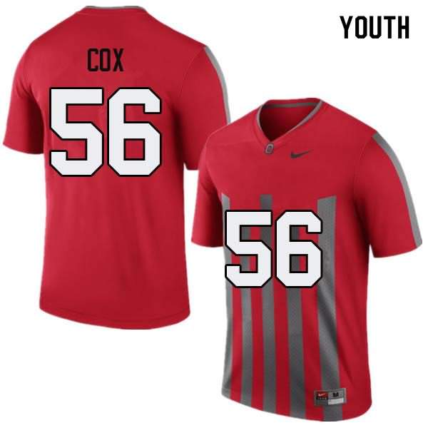 Youth Nike Ohio State Buckeyes Aaron Cox #56 Throwback College Football Jersey Hot Sale IIF00Q1L