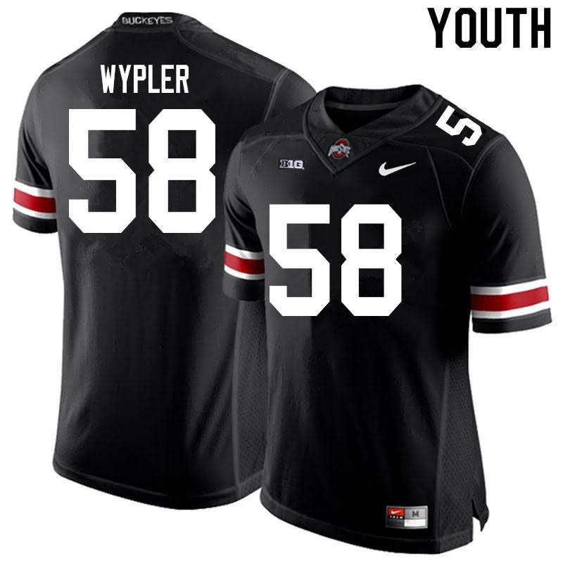 Youth Nike Ohio State Buckeyes Luke Wypler #58 Black College Football Jersey Best ACT26Q7F